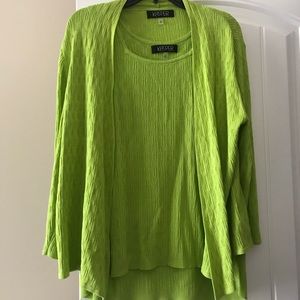 Kasper Cardigan and Shell Set